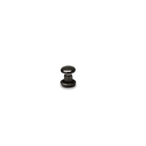 Szegecs mini, duplafejű, fekete nikkel, 4,5 mm