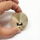 Napsugaras táskazár, 46 mm, nikkel