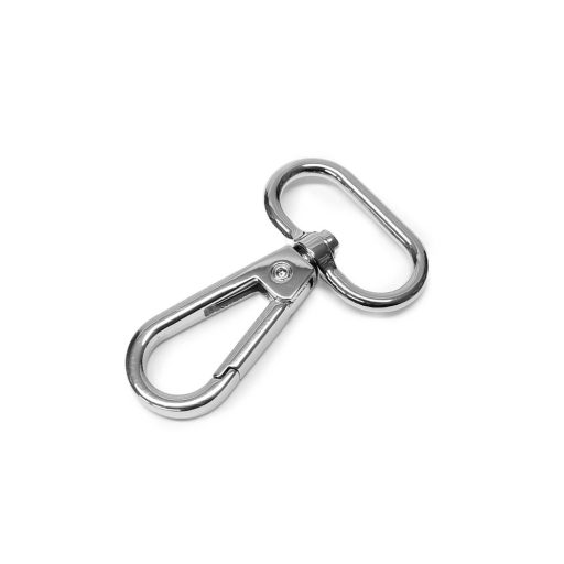 Karabiner, 25 mm, nikkel