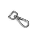 Lapos karabiner, nikkel, 20 mm
