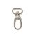 Karabiner, nikkel, magas, 20 mm
