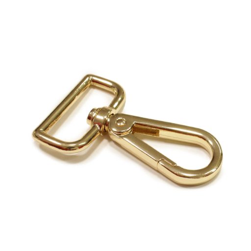Lapos karabiner, arany, 40 mm