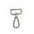 Lapos karabiner, nikkel, 30 mm