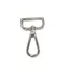 Lapos karabiner, nikkel, 30 mm