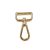 Lapos karabiner, arany, 30 mm