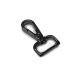 Lapos karabiner, fekete, 20 mm