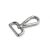 Lapos karabiner, nikkel, 20 mm