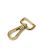 Lapos karabiner, arany, 20 mm