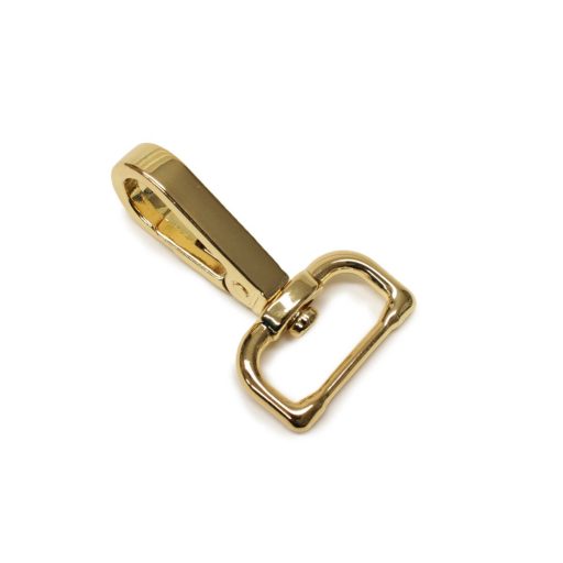 Lapos karabiner, arany, 20 mm