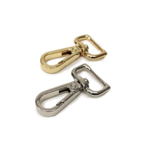 Lapos karabiner, arany, 20 mm