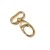 Karabiner, arany, 20 mm