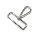 Lapos karabiner, nikkel, 50 mm