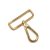 Lapos karabiner, arany, 50 mm