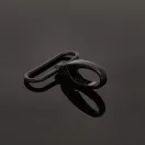 Karabiner, 30 mm, matt fekete