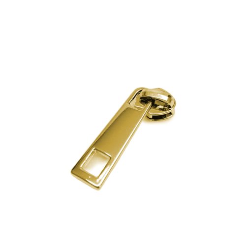 Cipzár kocsi húzóval, arany 5 mm-es műanyag cipzárhoz - RT10