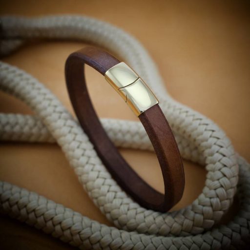 Mágneses karkötő kapocs, 8 mm, arany színű