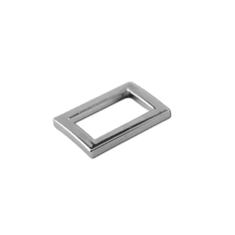 Zamak szögletes fogótartó, 30 mm, nikkel