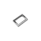 Zamak szögletes fogótartó, 30 mm, nikkel
