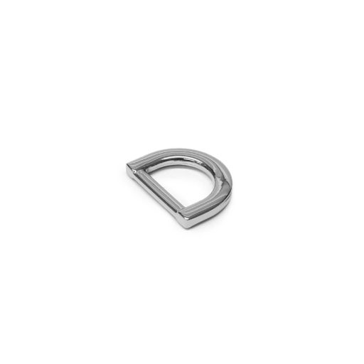D-karika zamak, ezüst, 12 mm