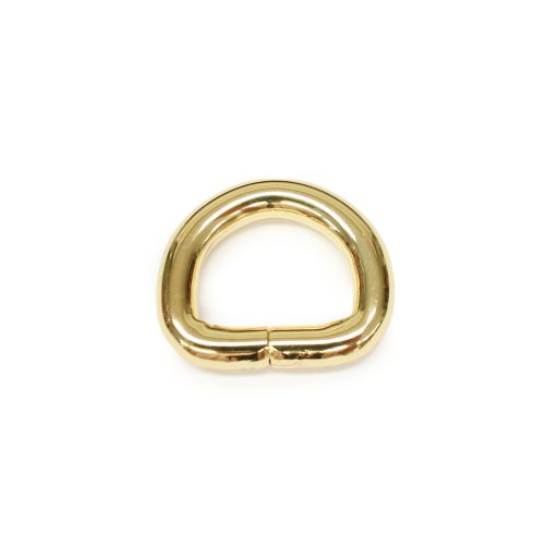 Vas D-karika, 16x12x4,5 mm, arany
