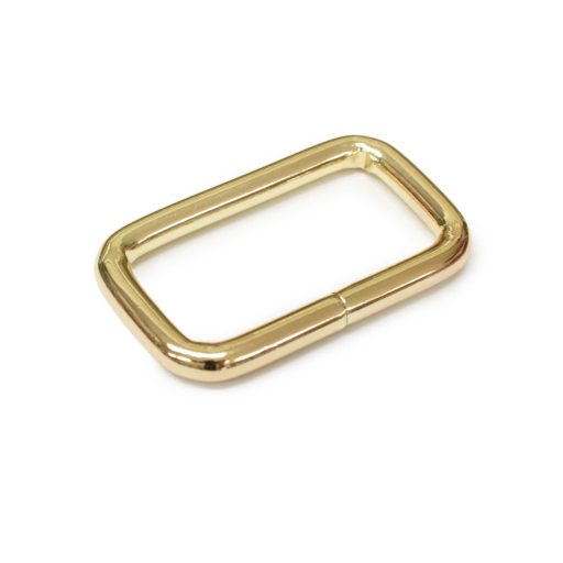 Vas négyzet fogótartó, arany, 40x20x5 mm