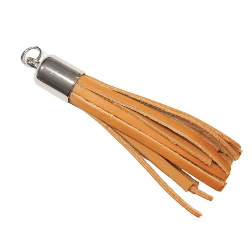 Hengeres táskadísz, karikával, nikkel, 16 mm