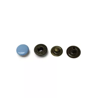 Kesztyű patent, réz alapú, kék fejjel, 8.8 mm