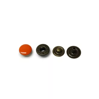 Kesztyű patent, réz alapú, kék fejjel, 8.8 mm