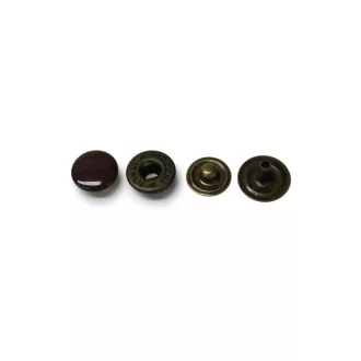 Kesztyű patent, réz alapú, kék fejjel, 8.8 mm