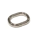 Vas ovális fogótartó, nikkel, 26x16x5 mm