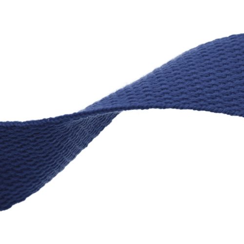 Polycotton heveder, 32 mm, farmerkék