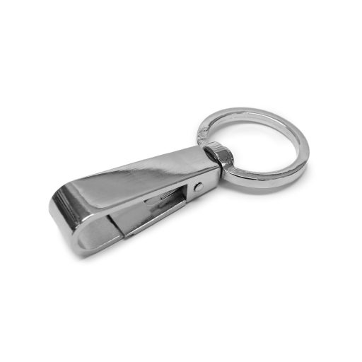 Karikás karabiner 30 mm, nikkel