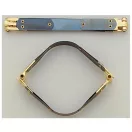 Pikk-pakk táska zár, 35 cm, nikkel