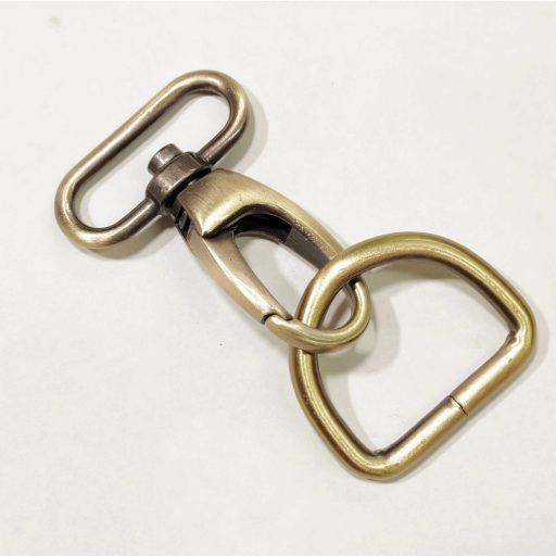 Vas D-karika, 30 mm, antik