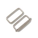 Vas téglalap fogótartó, nikkel, 50 mm x 20 mm