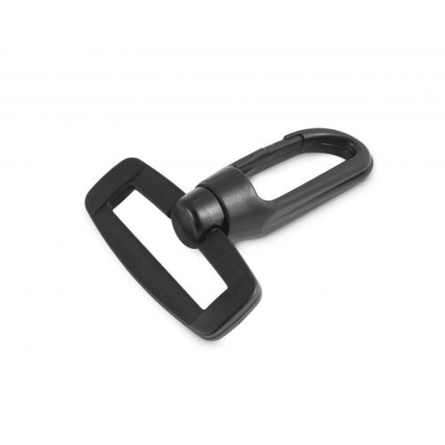 Műanyag karabiner, forgó, 40 mm