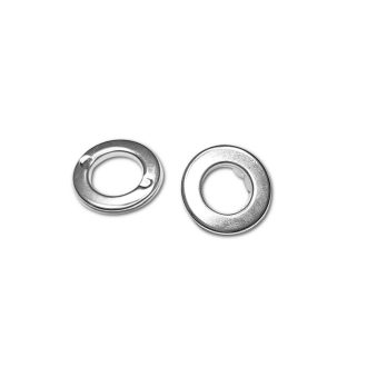 Ringli, nikkel 12 mm, széthajtható lábbal