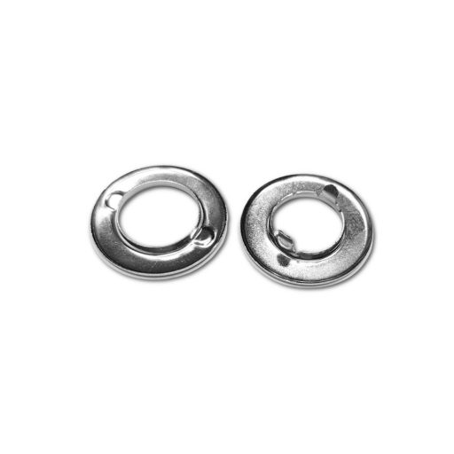 Ringli, nikkel 12 mm, széthajtható lábbal