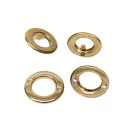 Ringli, arany, 12 mm, széthajtható lábbal