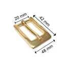 Női övcsat, 20 mm, arany