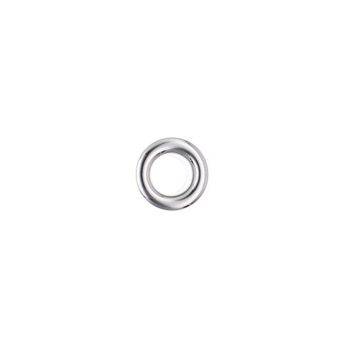 Ringli, réz alapú, 6 mm, nikkelmentes, ezüst színű