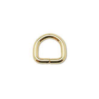 Vas D-karika, arany, 20 x 5 mm