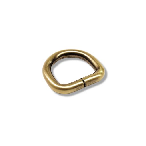 Vas D-karika, antik, 20 x 5 mm