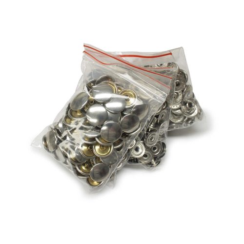 Nikkel kesztyű patent, réz, 100 darabos csomag, 14 mm