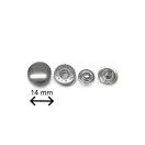 Nikkel kesztyű patent, réz, 14 mm