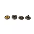 Sötétkék színű kesztyű patent, antik, 14 mm