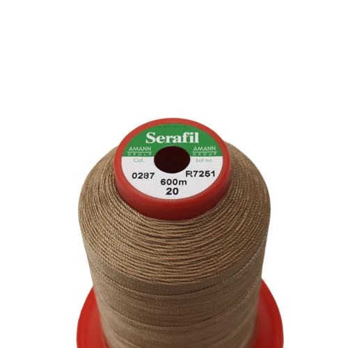 Bőrvarró cérna, karamell, 20-as, Serafil