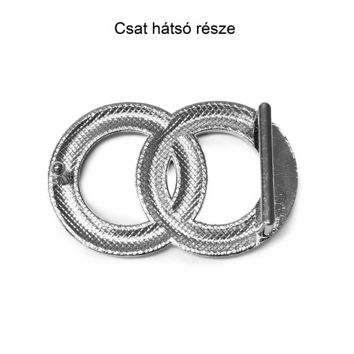 Dekoratív női övcsat pisztolygombos zárással - 3 cm övhöz
