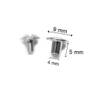 Övcsavar 9x5 mm, nikkel