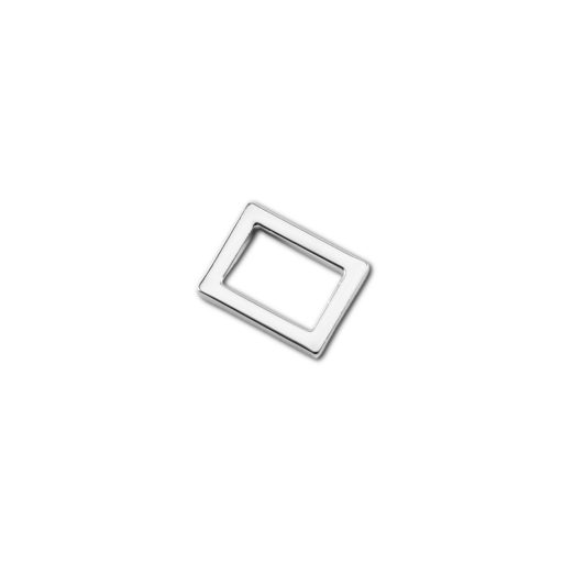Zamak szögletes fogótartó, 15 mm, nikkel